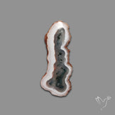 Solar Quartz with Moss Slice Raw Edges Freeform