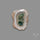Solar Quartz with Moss Slice Raw Edges Freeform
