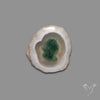 Solar Quartz with Moss Slice Raw Edges Freeform