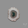 Solar Quartz with Moss Slice Raw Edges Freeform