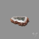 Solar Quartz with Moss Slice Raw Edges Freeform
