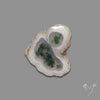 Solar Quartz with Moss Slice Raw Edges Freeform