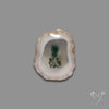 Solar Quartz with Moss Slice Raw Edges Freeform