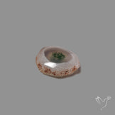 Solar Quartz with Moss Slice Raw Edges Freeform