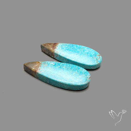 Number 8 Mines Turquoise Pair
