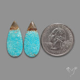 Number 8 Mines Turquoise Pair