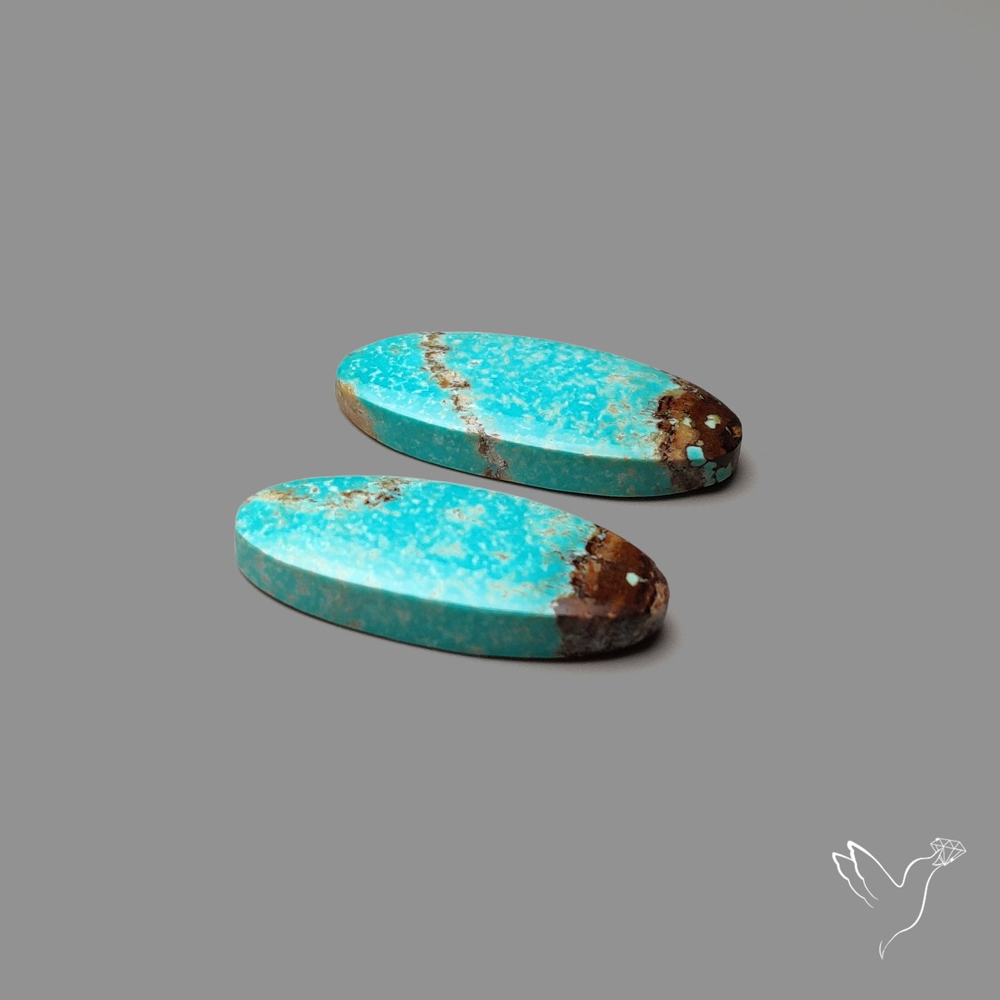 Number 8 Mines Turquoise Pair