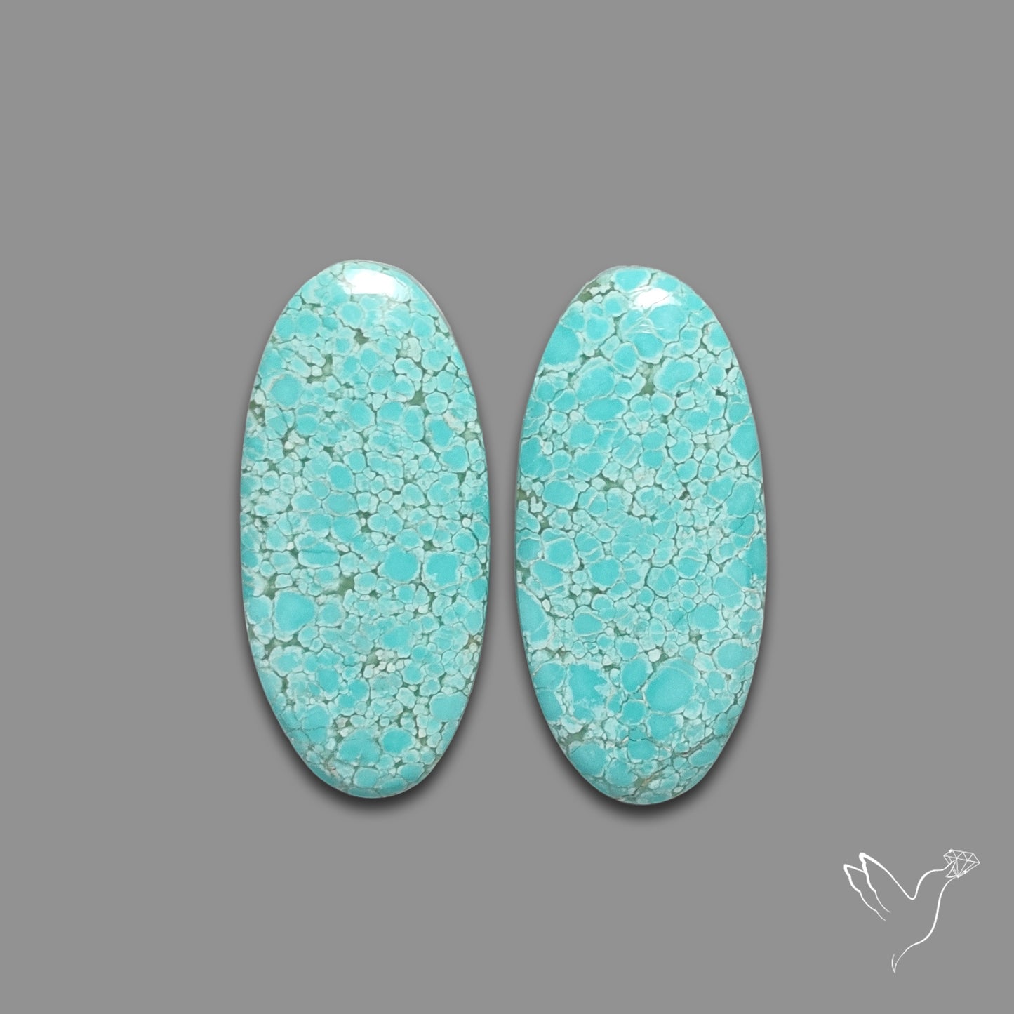 Number 8 Mines Turquoise Pair