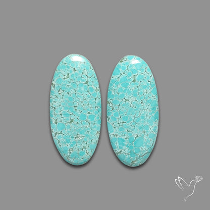 Number 8 Mines Turquoise Pair