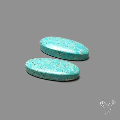 Number 8 Mines Turquoise Pair
