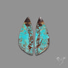 Number 8 Mines Turquoise Pair