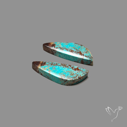 Number 8 Mines Turquoise Pair