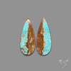 Number 8 Mines Turquoise Pair