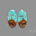 Number 8 Mines Turquoise Pair