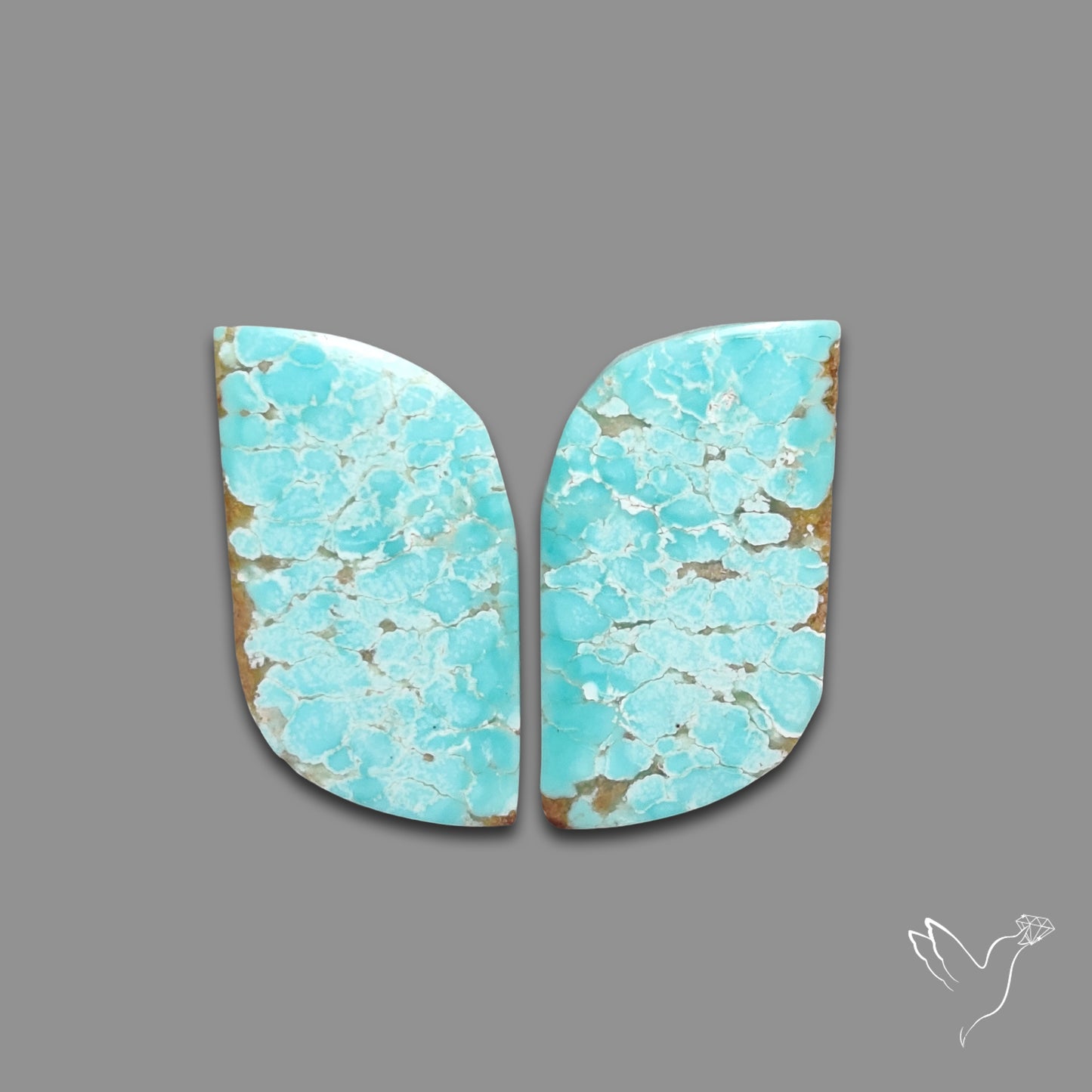 Number 8 Mines Turquoise Pair
