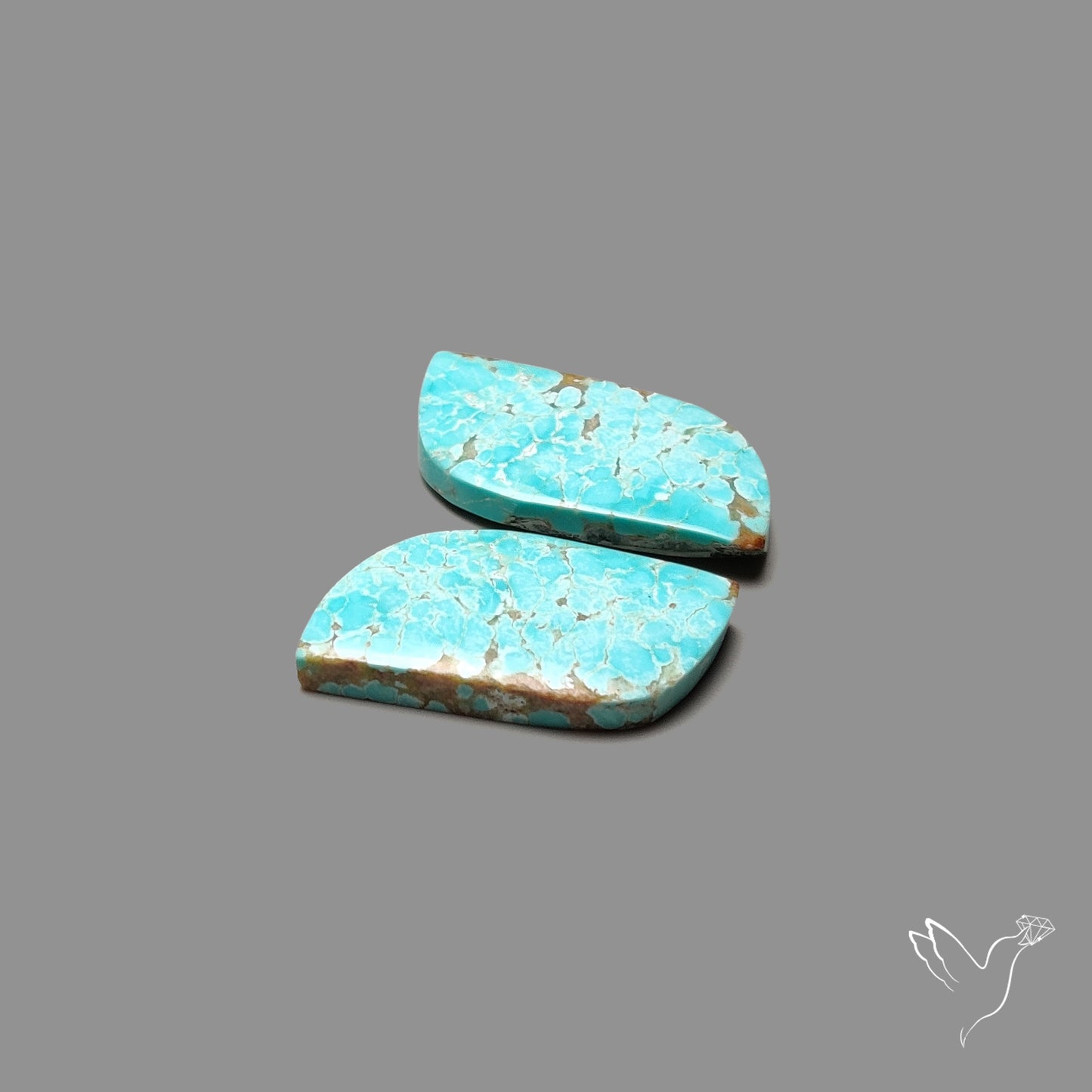 Number 8 Mines Turquoise Pair