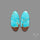 Number 8 Mines Turquoise Pair