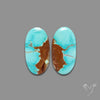 Number 8 Mines Turquoise Pair
