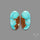 Number 8 Mines Turquoise Pair