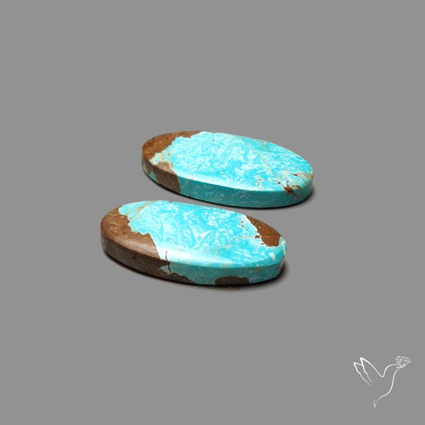 Number 8 Mines Turquoise Pair