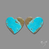 Number 8 Mines Turquoise Hearts Pair