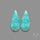 Number 8 Mines Turquoise Pair
