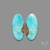 Number 8 Mines Turquoise Pair