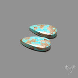 Number 8 Mines Turquoise Pair