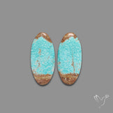 Number 8 Mines Turquoise Pair
