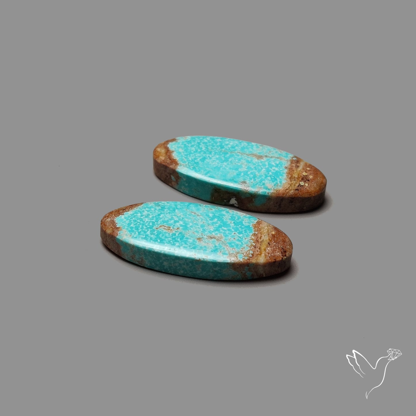 Number 8 Mines Turquoise Pair
