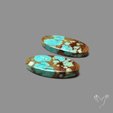 Number 8 Mines Turquoise Pair