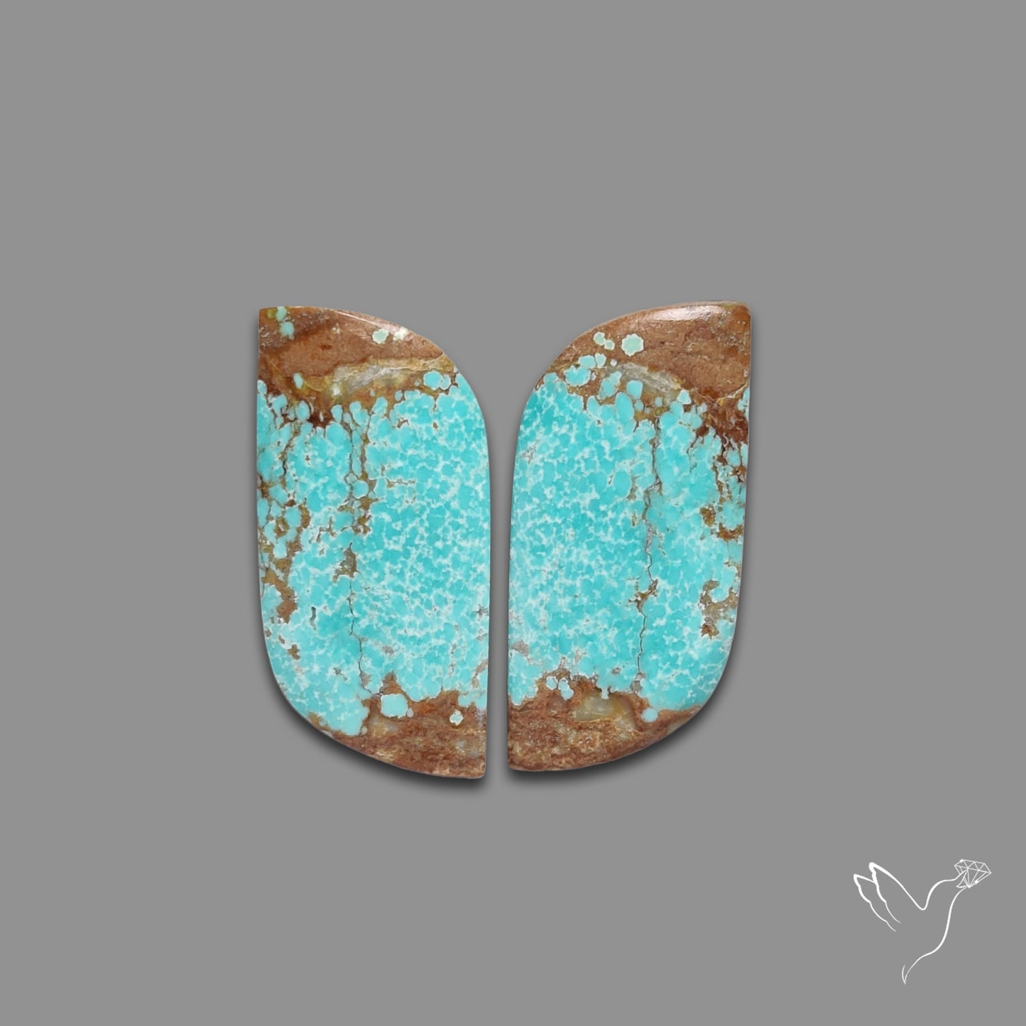 Number 8 Mines Turquoise Pair