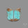 Number 8 Mines Turquoise Pair