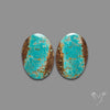 Number 8 Mines Turquoise Pair