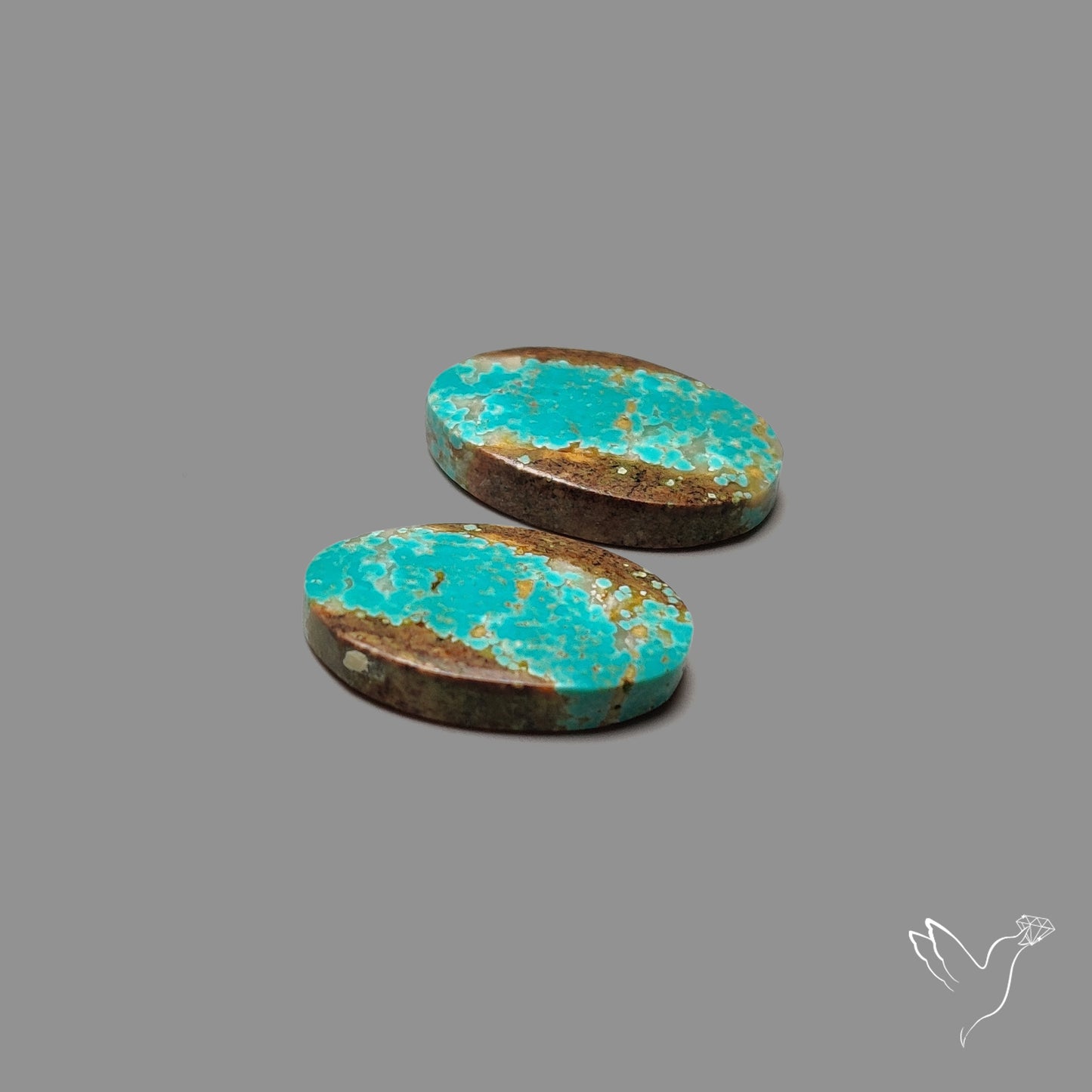 Number 8 Mines Turquoise Pair