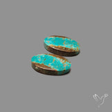 Number 8 Mines Turquoise Pair