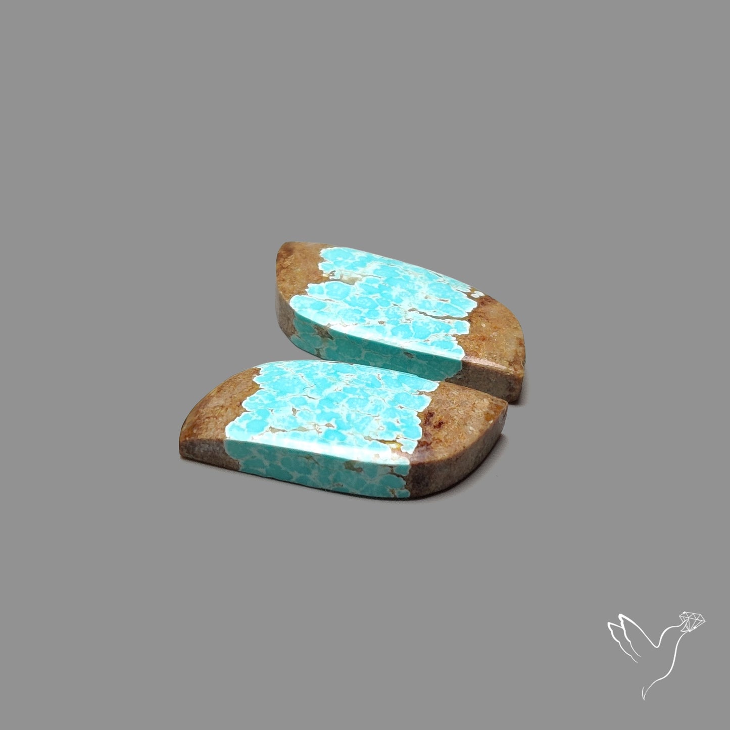 Number 8 Mines Turquoise Pair