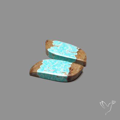 Number 8 Mines Turquoise Pair