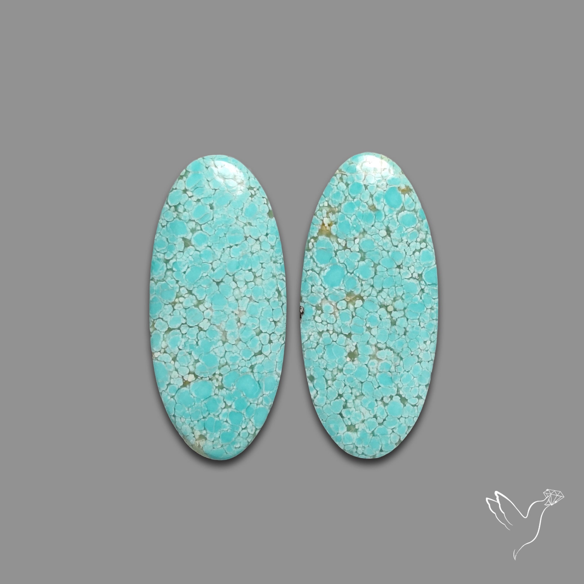 Number 8 Mines Turquoise Pair