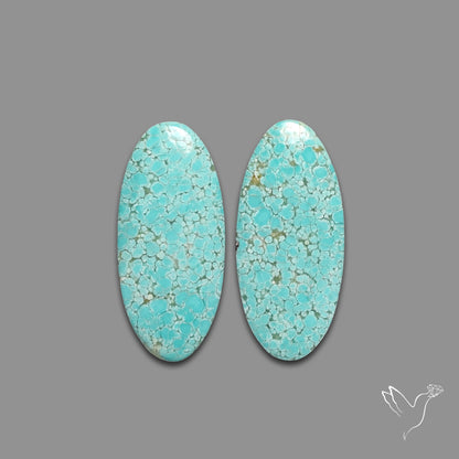 Number 8 Mines Turquoise Pair