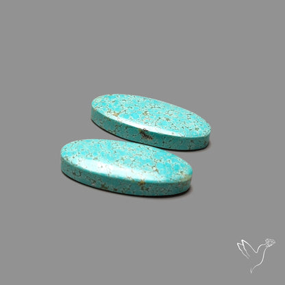 Number 8 Mines Turquoise Pair