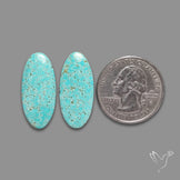 Number 8 Mines Turquoise Pair