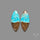 Number 8 Mines Turquoise Pair