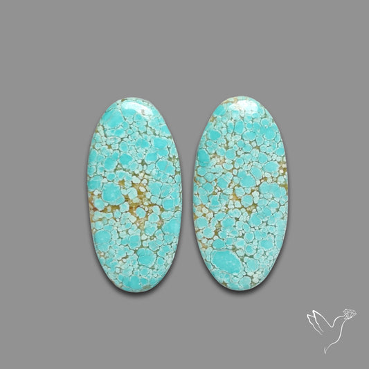 Number 8 Mines Turquoise Pair