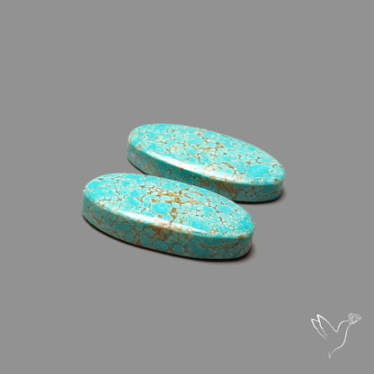 Number 8 Mines Turquoise Pair