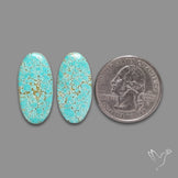 Number 8 Mines Turquoise Pair