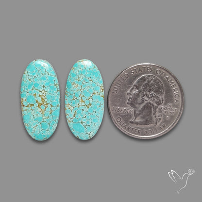 Number 8 Mines Turquoise Pair