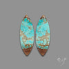 Number 8 Mines Turquoise Pair
