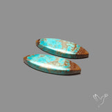 Number 8 Mines Turquoise Pair