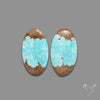 Number 8 Mines Turquoise Pair